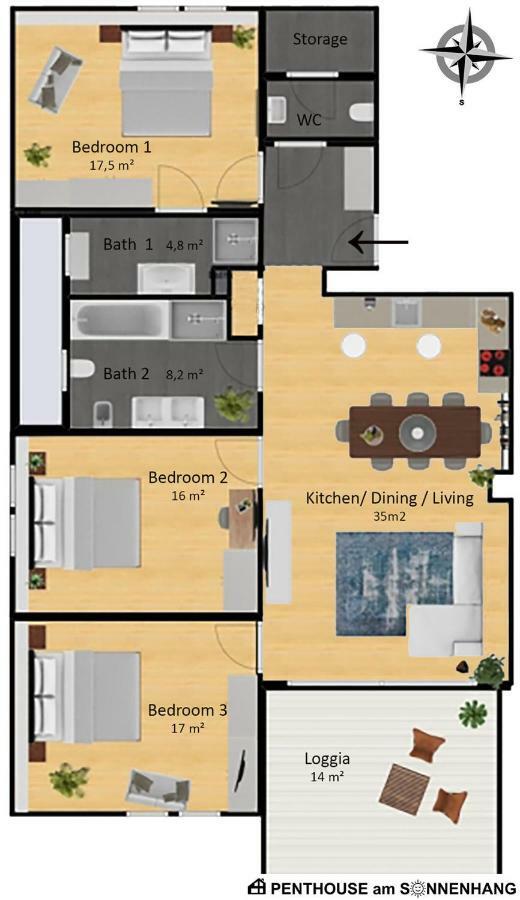 Penthouse Am Sonnenhang Mit Exklusiver Ausstattung Schladming Exteriör bild